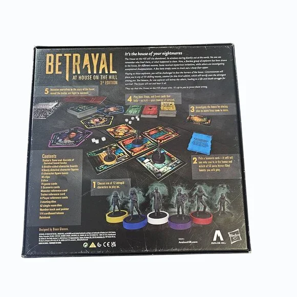 Betrayal at the House on the Hill Board Game Avalon Hill Edition 3 - Picture 16 of 16